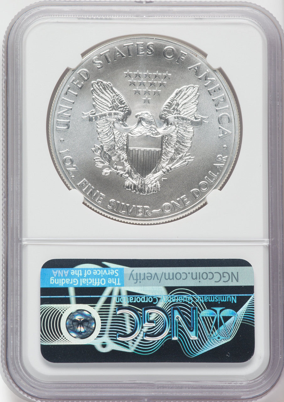 2014-(W) S$1 Silver Eagle Struck at West Point NGC MS70