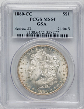 1880-CC $1 Morgan Dollar PCGS MS64