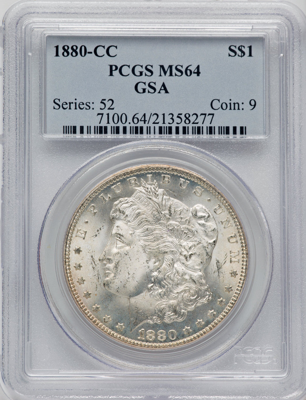 1880-CC $1 Morgan Dollar PCGS MS64