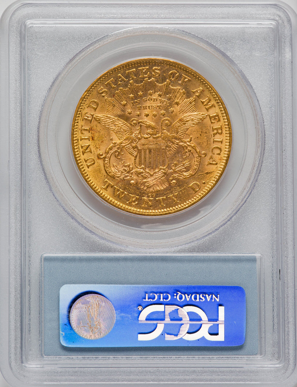 1876-CC $20 Liberty Double Eagle PCGS AU58