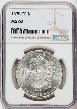 1878-CC $1 Morgan Dollar NGC MS62
