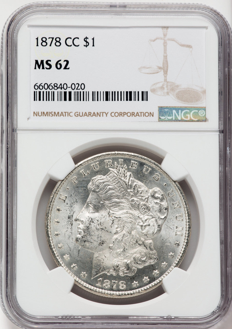 1878-CC $1 Morgan Dollar NGC MS62