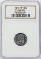1824/2 10C Bust Dime NGC AU55