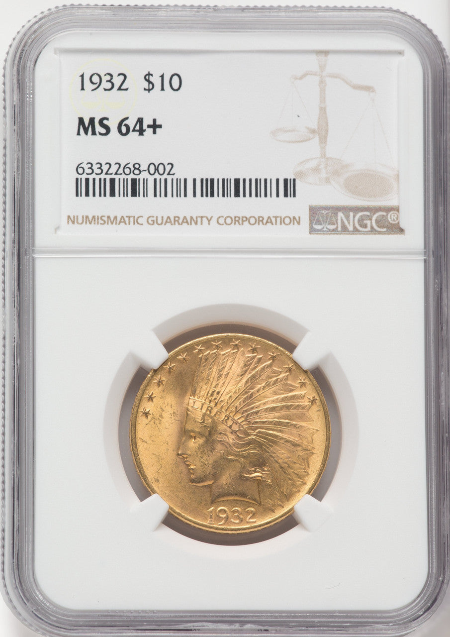 1932 $10 NGC Plus Indian Eagle NGC MS64+