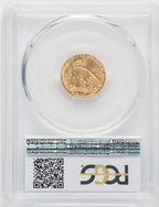 1925-D $2.50 CAC Indian Quarter Eagle PCGS MS64