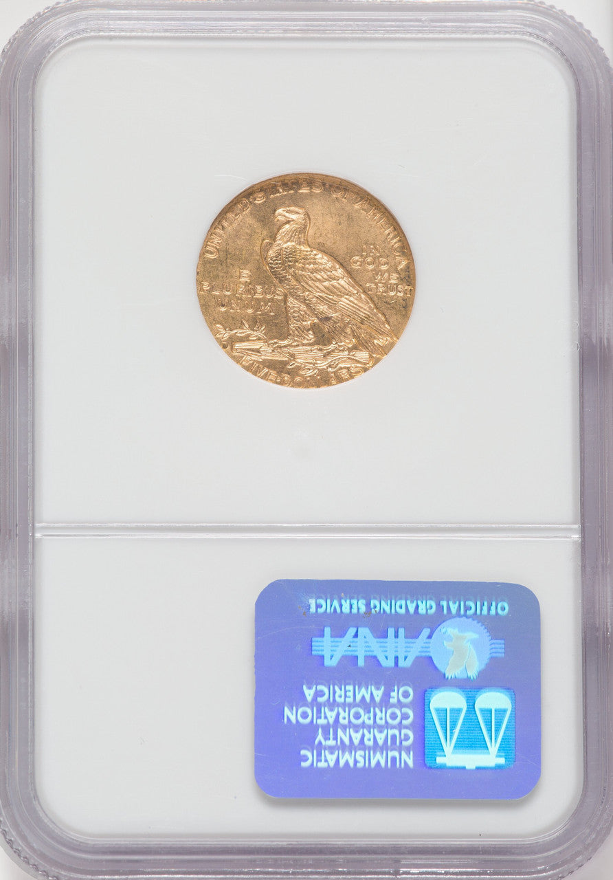 1909-D $5 Indian Half Eagle NGC MS65