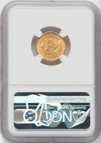 1853 $2.50 Liberty Quarter Eagle NGC MS65