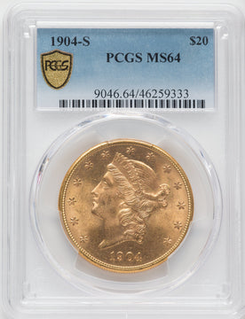 1904-S $20 Liberty Double Eagle PCGS MS64