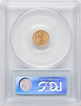 1851 G$1 CAC Gold Dollar PCGS MS64
