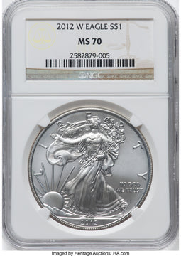 2012-W Silver Eagle Burnished NGC MS70