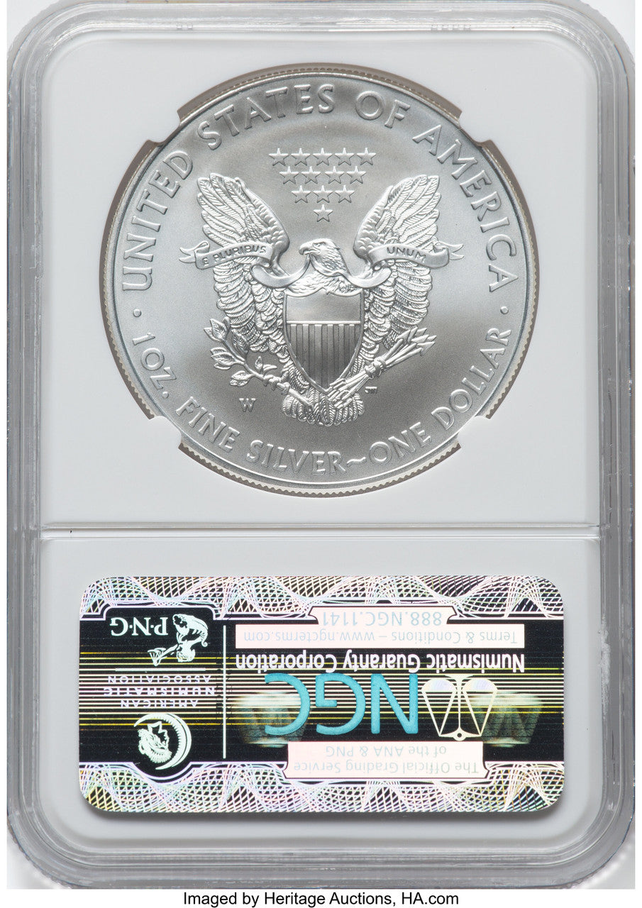2012-W Silver Eagle Burnished NGC MS70