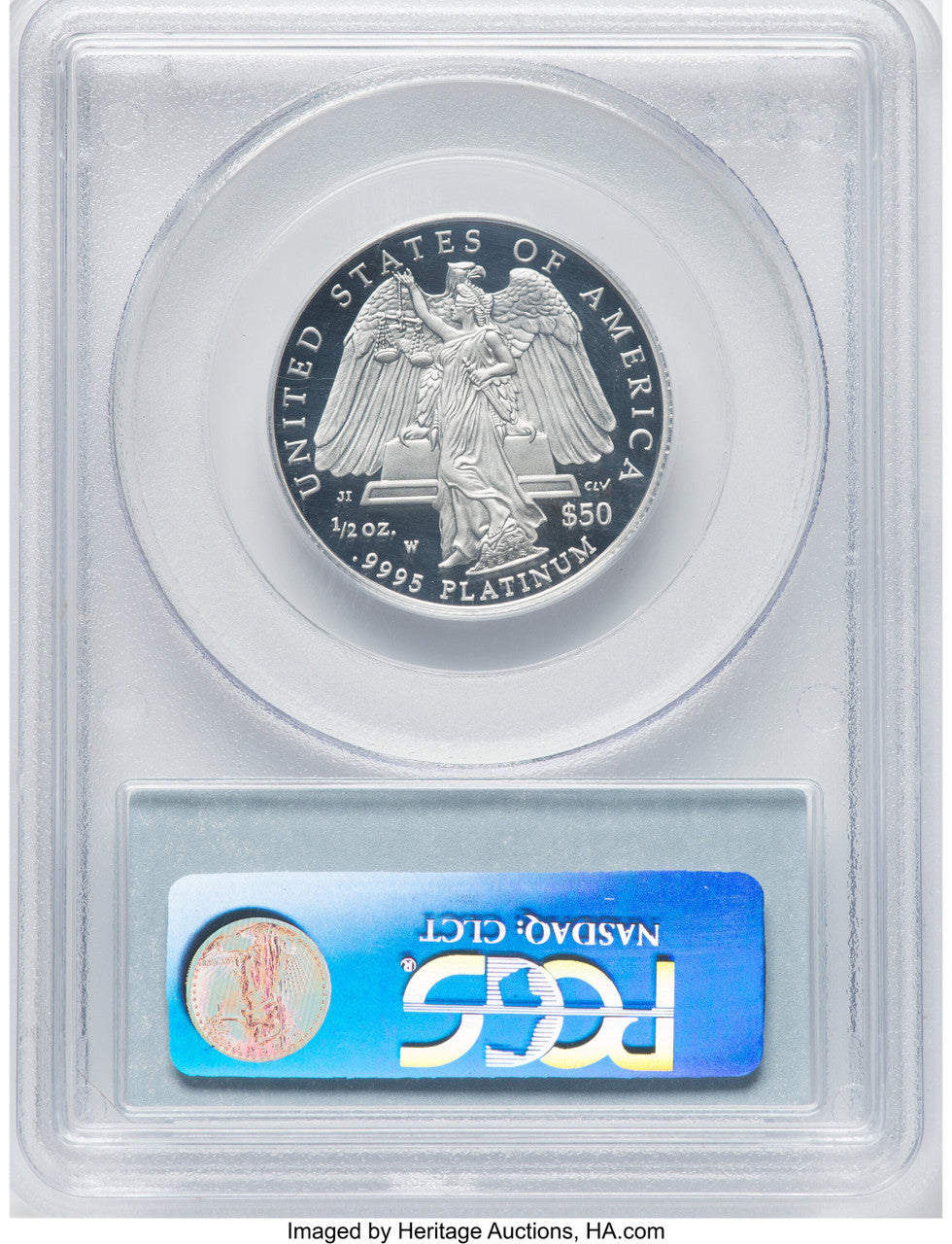 2008-W $50 Half-Ounce Platinum PCGS PR70