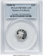 2008-W $10 Tenth-Ounce Platinum Eagle PCGS PR70