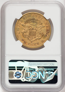 1863-S $20 Liberty Double Eagle NGC AU50