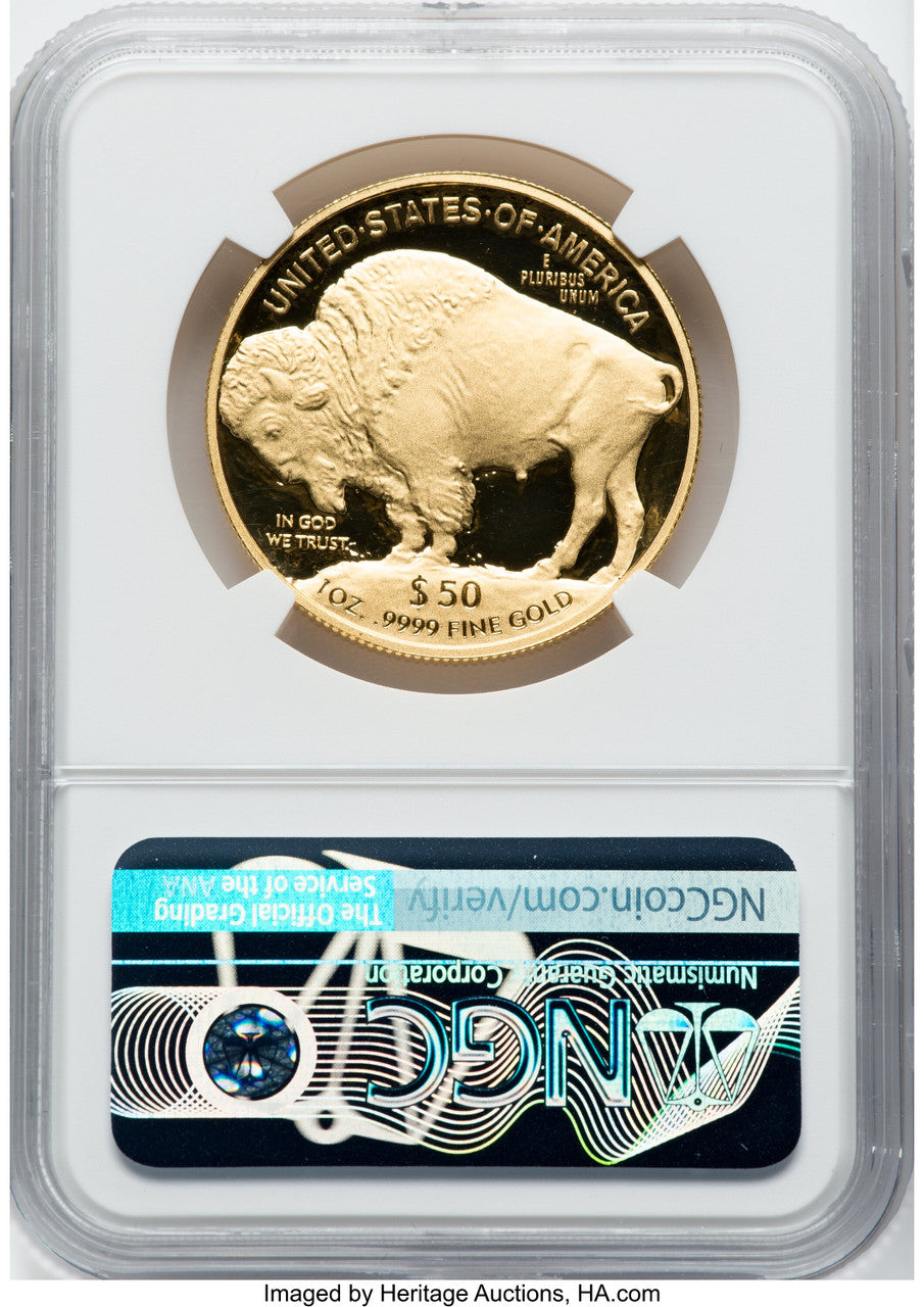 2020-W G$50 Gold Buffalo First Strike DCAM NGC PF70