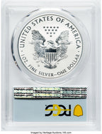 2019-S S$1 Silver Eagle Enhanced Reverse Proof First Day of Issue PCGS PR70