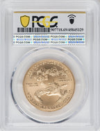 2021 $50 Gold Eagle T1 277th PCGS MS69 & T2 277th PCGS MS70 At Dusk & Dawn 35th Anniversary Set