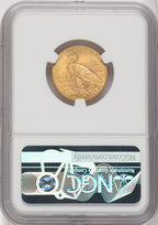 1913 $5 Indian Half Eagle NGC MS65