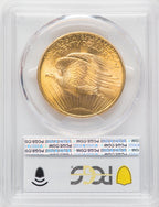 1908 $20 NO MOTTO Saint-Gaudens Double Eagle PCGS MS66+