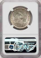 1853 50C Arrow and Rays Seated Half Dollar NGC MS64