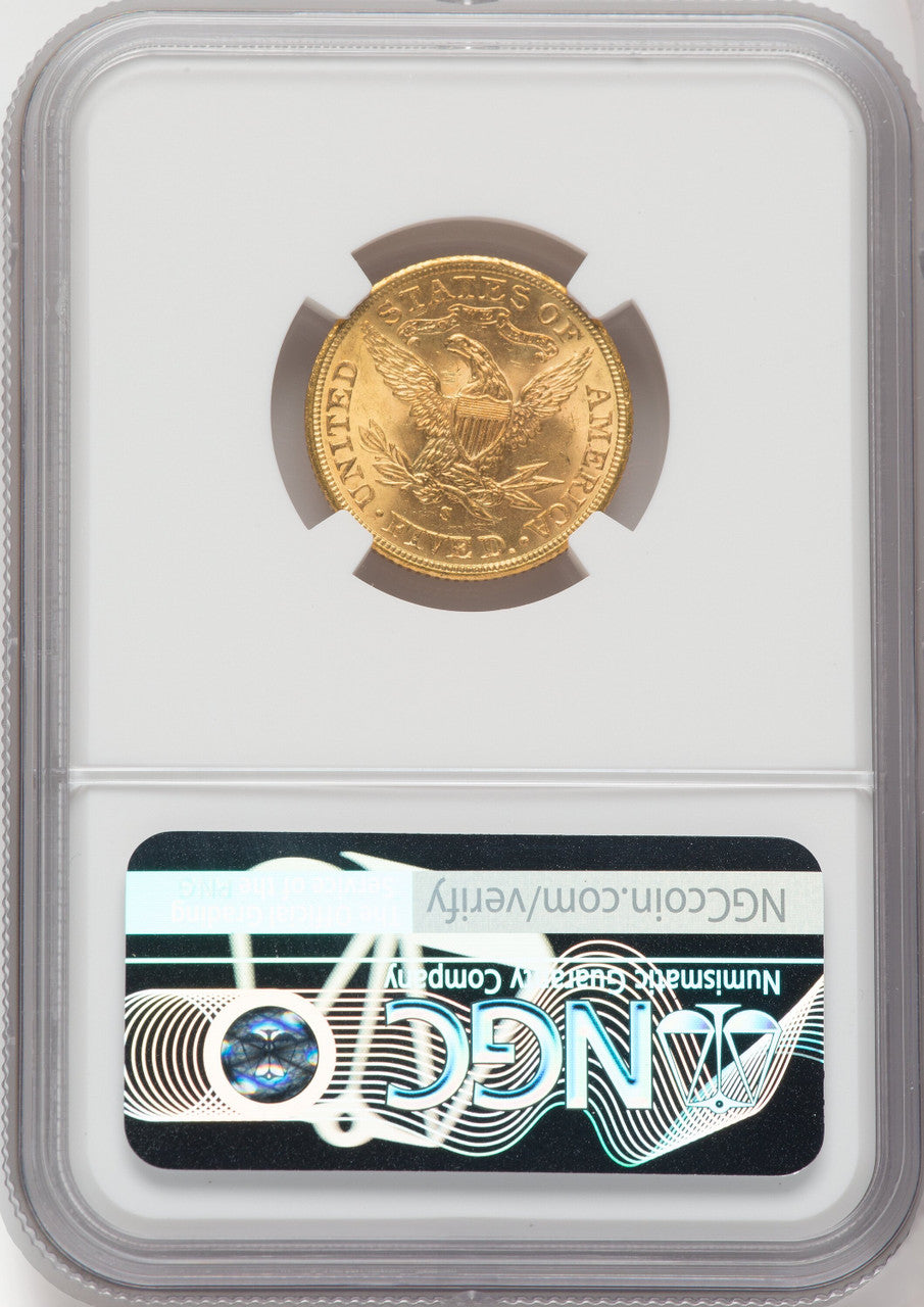 1903-S $5 Green Label Liberty Half Eagle NGC MS66