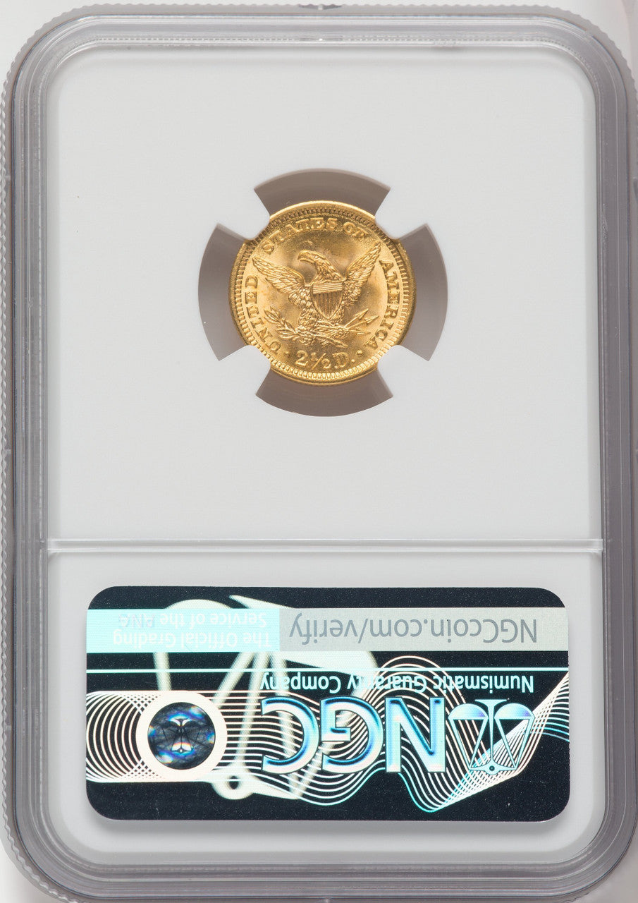 1905 $2.50 Green Label Liberty Quarter Eagle NGC MS66