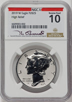 2019-W $25 Palladium Reverse Proof Kenneth Bressett Red Book NGCX PF10