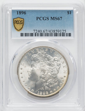1896 $1 Morgan Dollar PCGS MS67