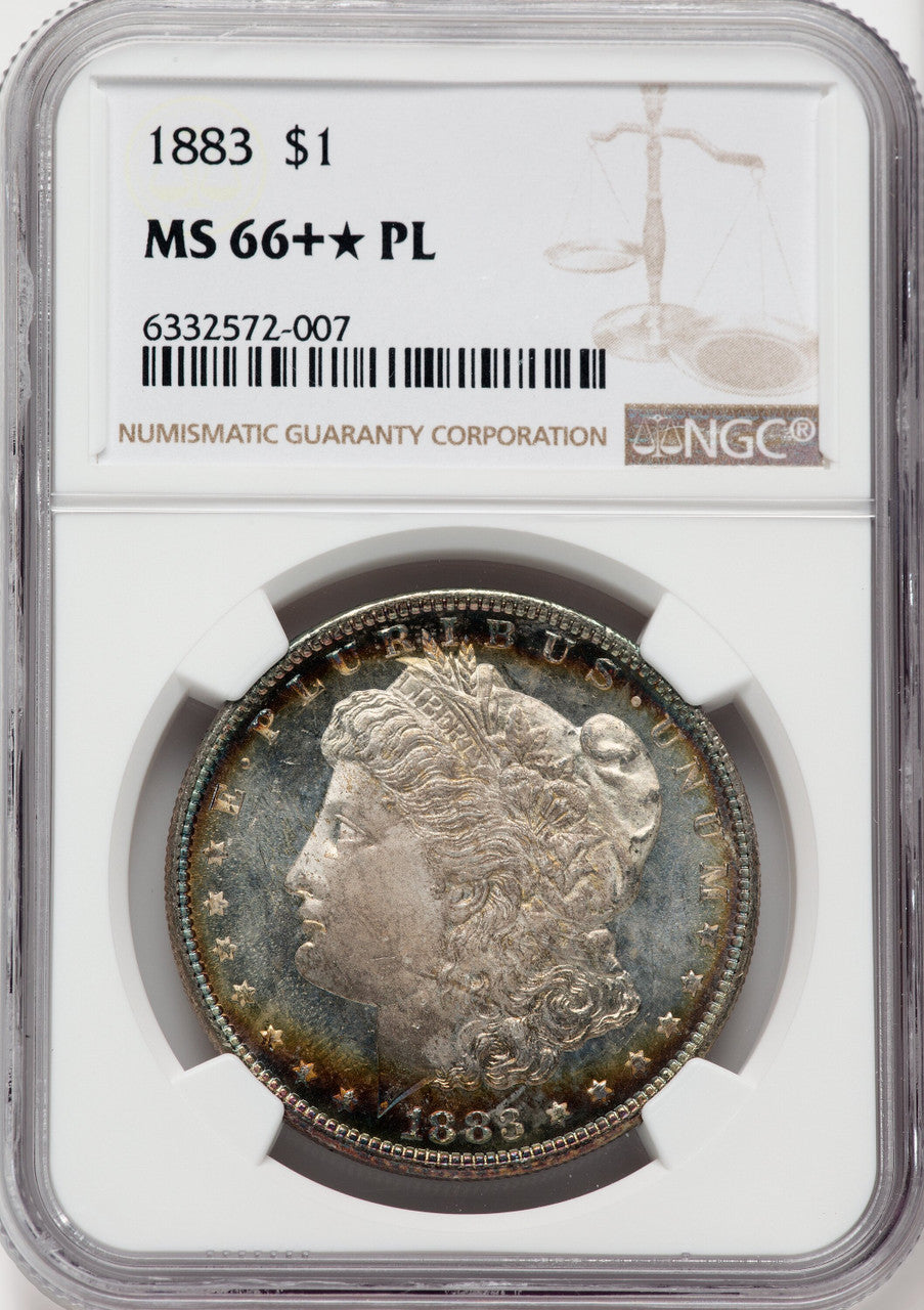1883 $1 PL NGC Plus Morgan Dollar NGC MS66+