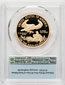 2013-W $50 One-Ounce Gold Eagle First Strike PCGS PR70