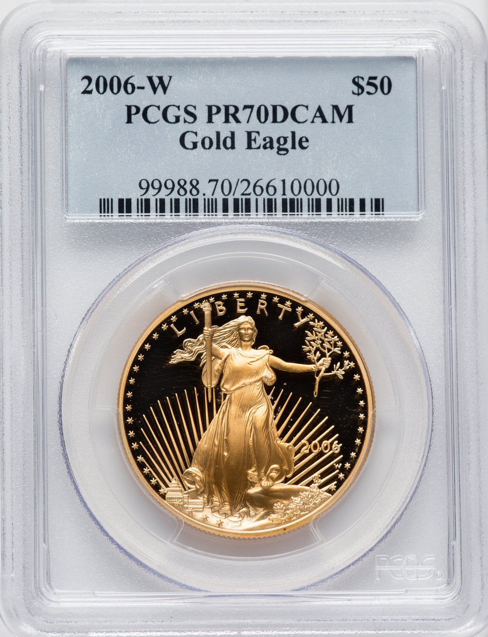2006-W $50 One-Ounce Gold Eagle PCGS PR70