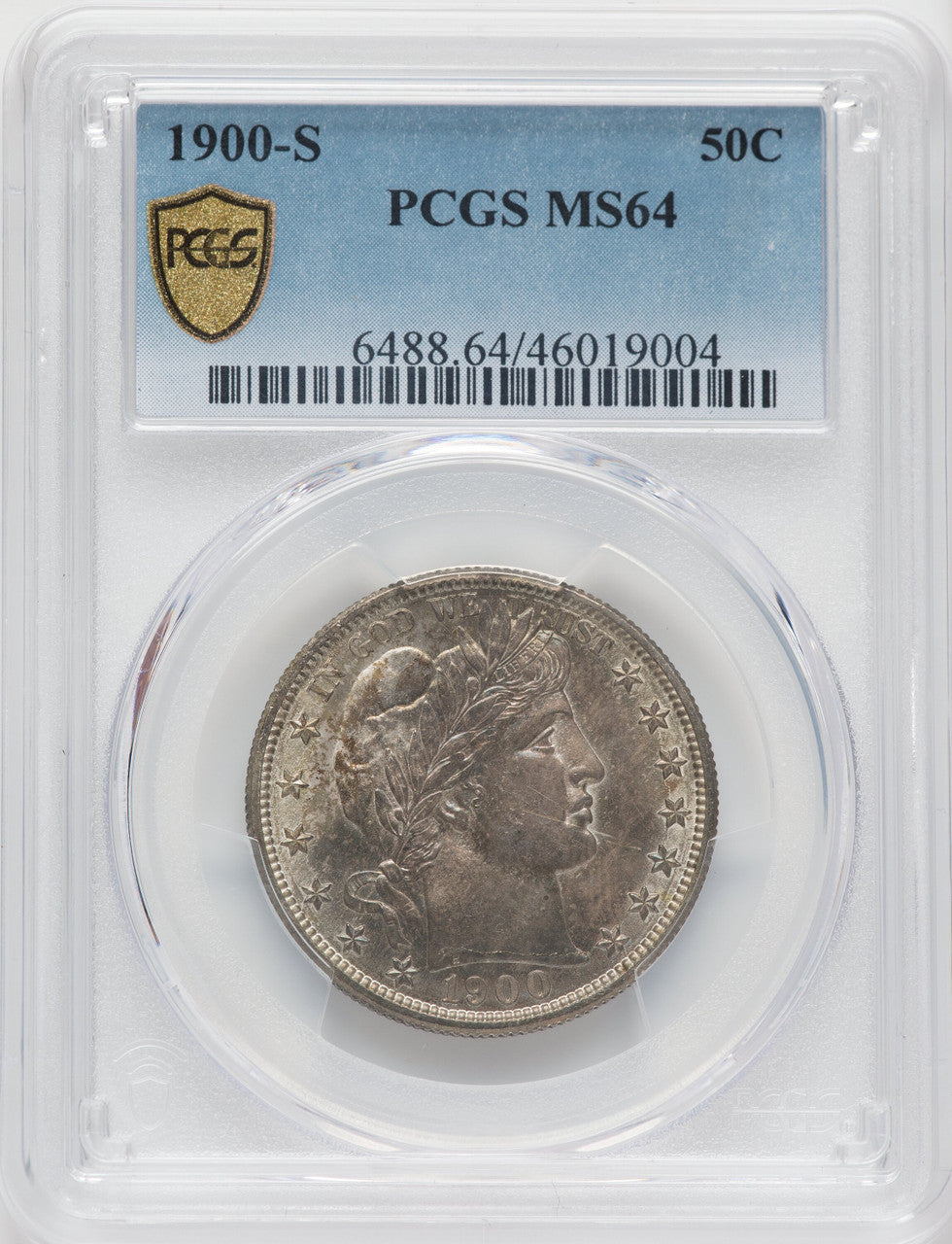1900-S 50C Barber Half Dollar PCGS MS64
