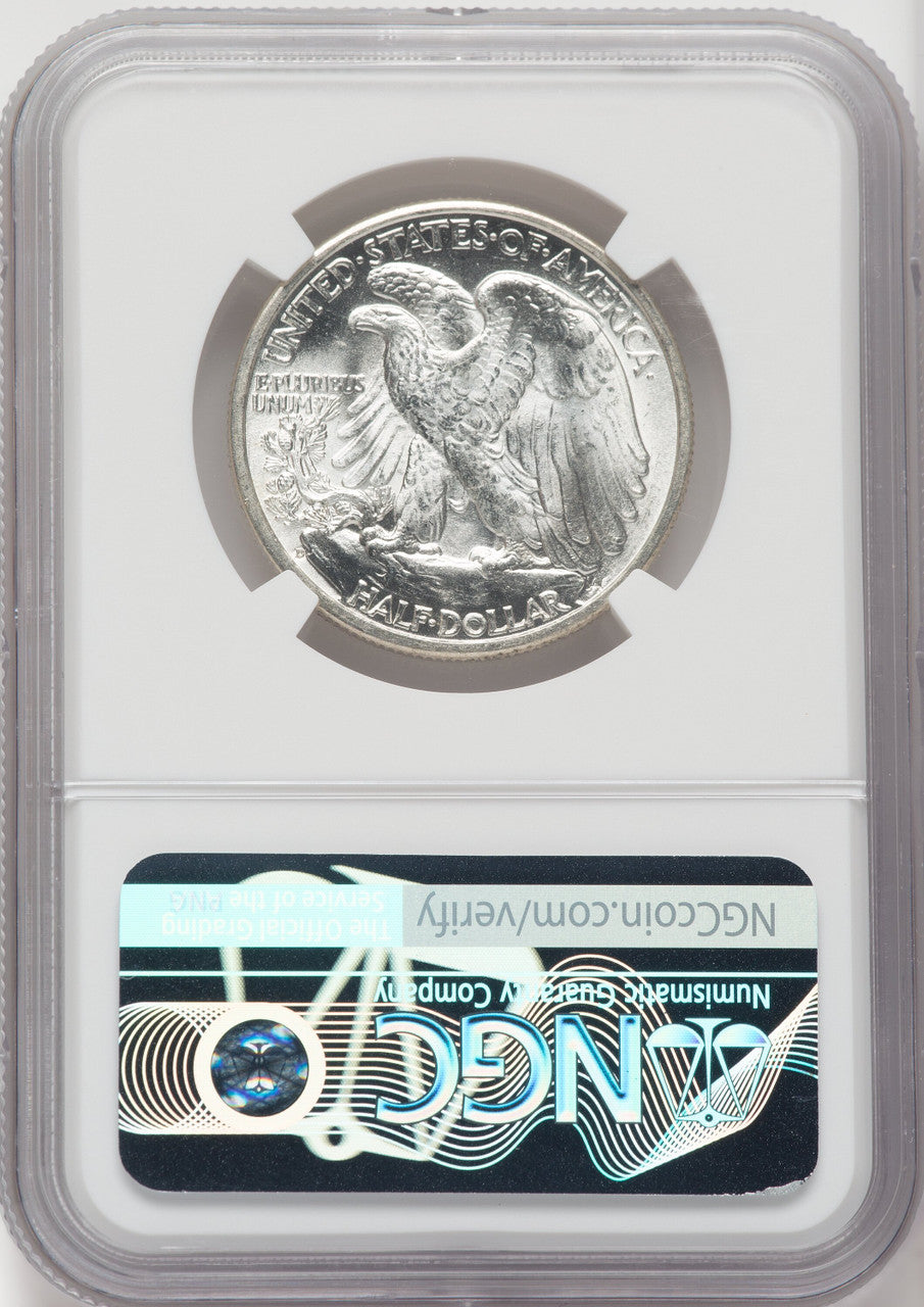 1937-D 50C Walking Liberty Half Dollar NGC MS64