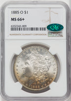 1885-O $1 CAC NGC Plus Morgan Dollar NGC MS66+