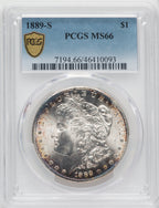 1889-S $1 Morgan Dollar PCGS MS66