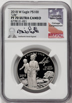 2018-W $100 One Ounce Platinum Eagle Life NGC PF70