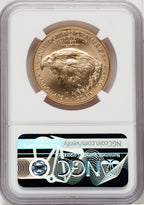 2022-W One-Ounce Gold Eagle Burnished NGC MS70 Mike Castle