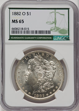 1882-O $1 Morgan Dollar NGC MS65