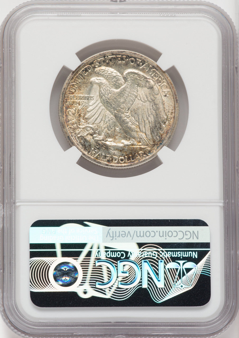 1916-D 50C Walking Liberty Half Dollar NGC MS65