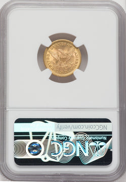 1897 $2.50 CAC Liberty Quarter Eagle NGC MS64