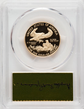 2017-W $25 Half-Ounce Gold Eagle First Strike Gold Foil PCGS PR70