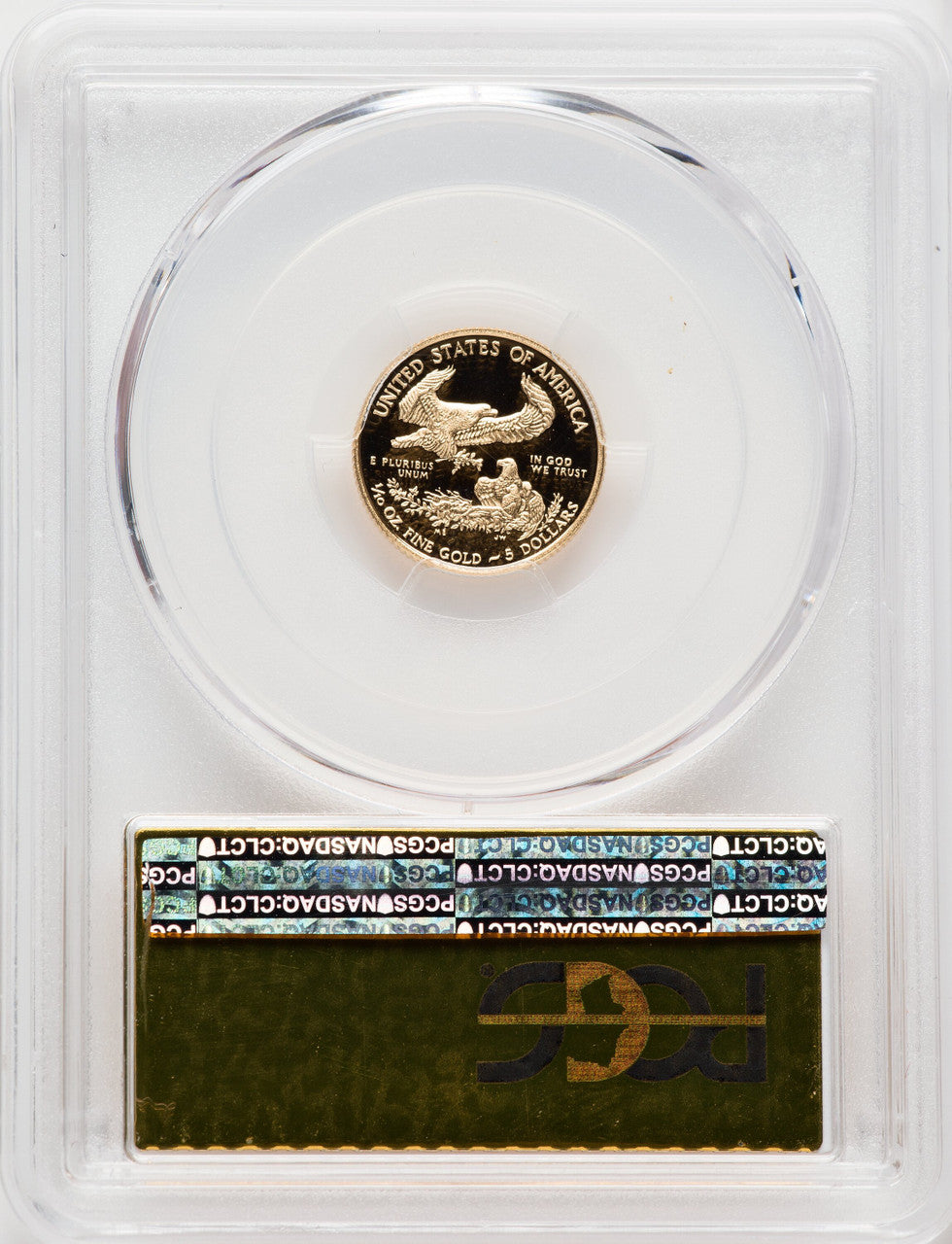 2016-W $5 Tenth-Ounce Gold Eagle 30th Anniversary FS Gold Foil 1 of 100 Gold Foil PCGS PR70