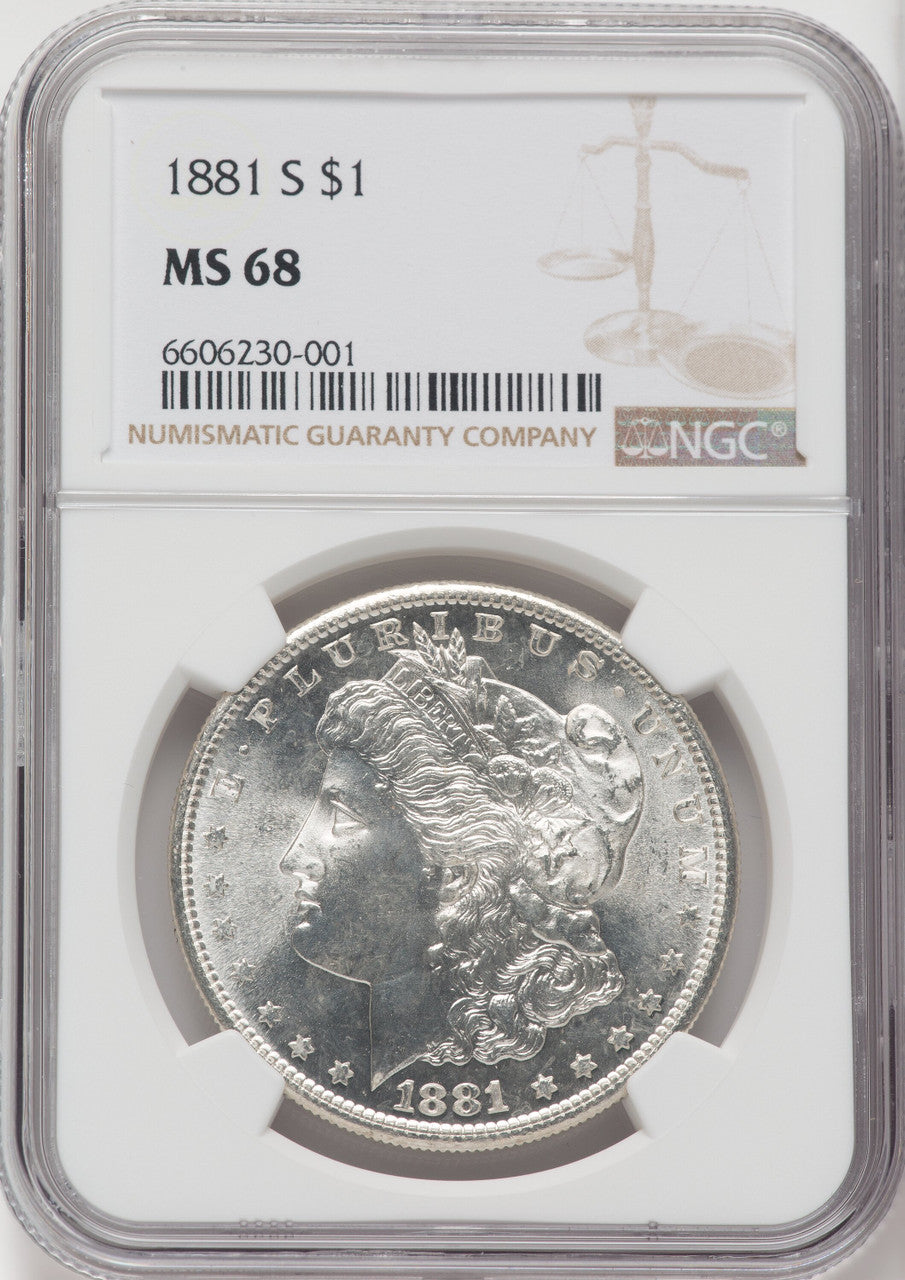 1881-S $1 Morgan Dollar NGC MS68