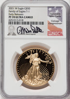 2021-W $50 One Ounce Gold Eagle Type One First Strike NGC PF70