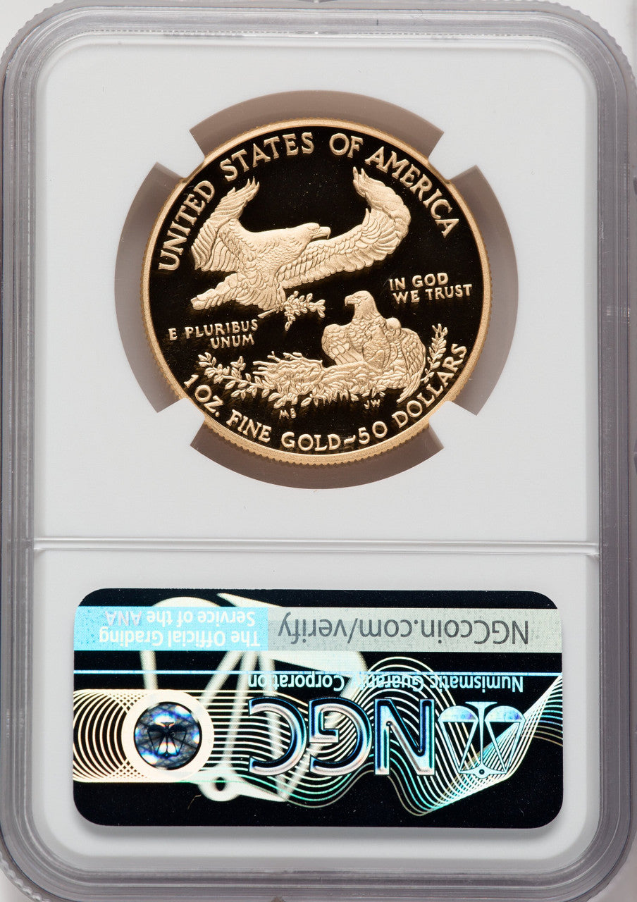 2021-W $50 One Ounce Gold Eagle Type One First Strike NGC PF70