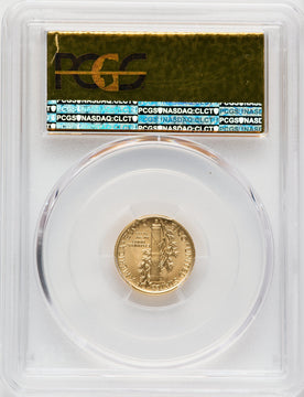 2016-W Gold Mercury Dime 100th Anniversary First Strike PCGS SP70
