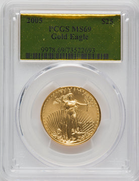 2005 $25 Half-Ounce Gold Eagle PCGS MS69
