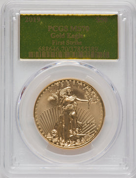 2019 $50 One Ounce Gold Eagle First Strike PCGS MS70