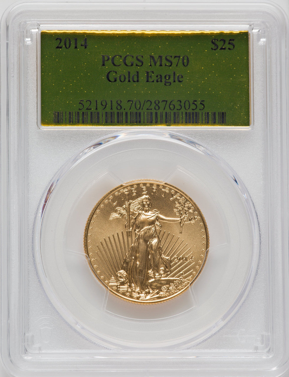 2014 $25 Half-Ounce Gold Eagle PCGS MS70