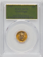 1987 $5 Tenth-Ounce Gold Eagle PCGS MS70